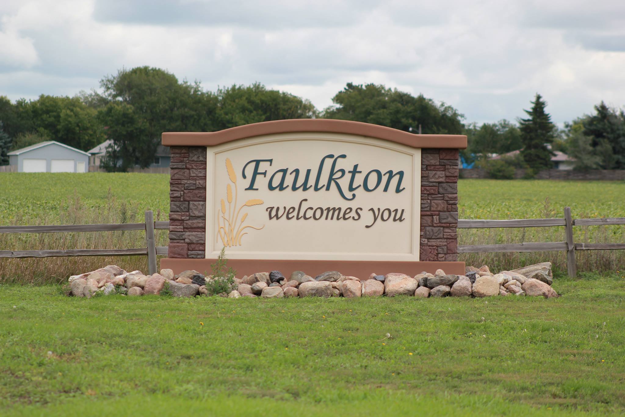 City of Faulkton welcome sign's image